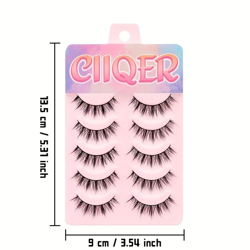 3D Anime Fluff Lashes – 5 Pairs