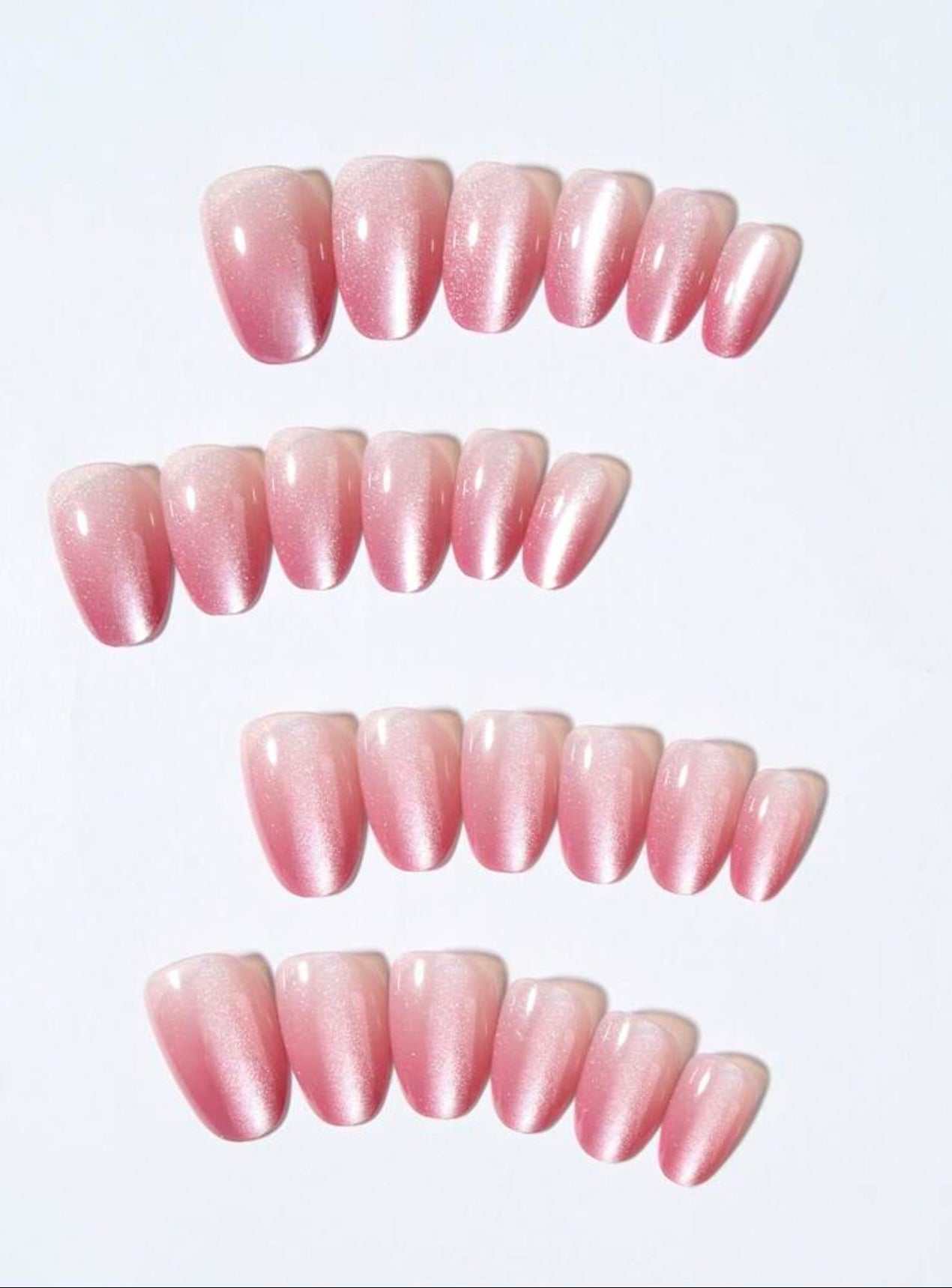 Cat Eye Ombre Oval Shape press-ons