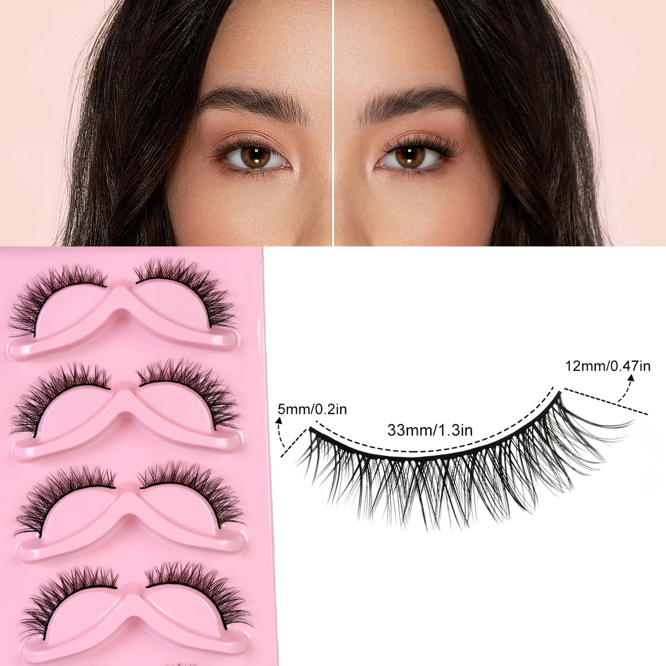 Cat & Fox Eye Lash Set – 5 Pairs