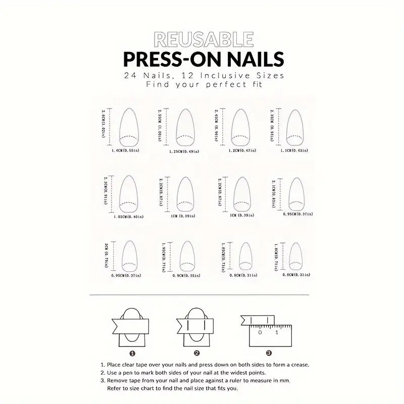 3D Starry Cat Eye Line Rhinestone Butterfly Press on Nails