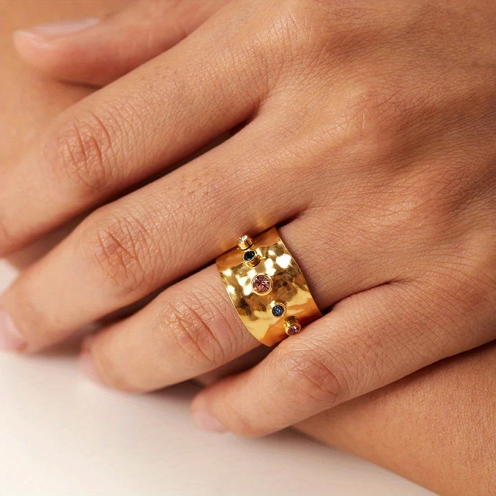 Boho Bloom Cuff Ring