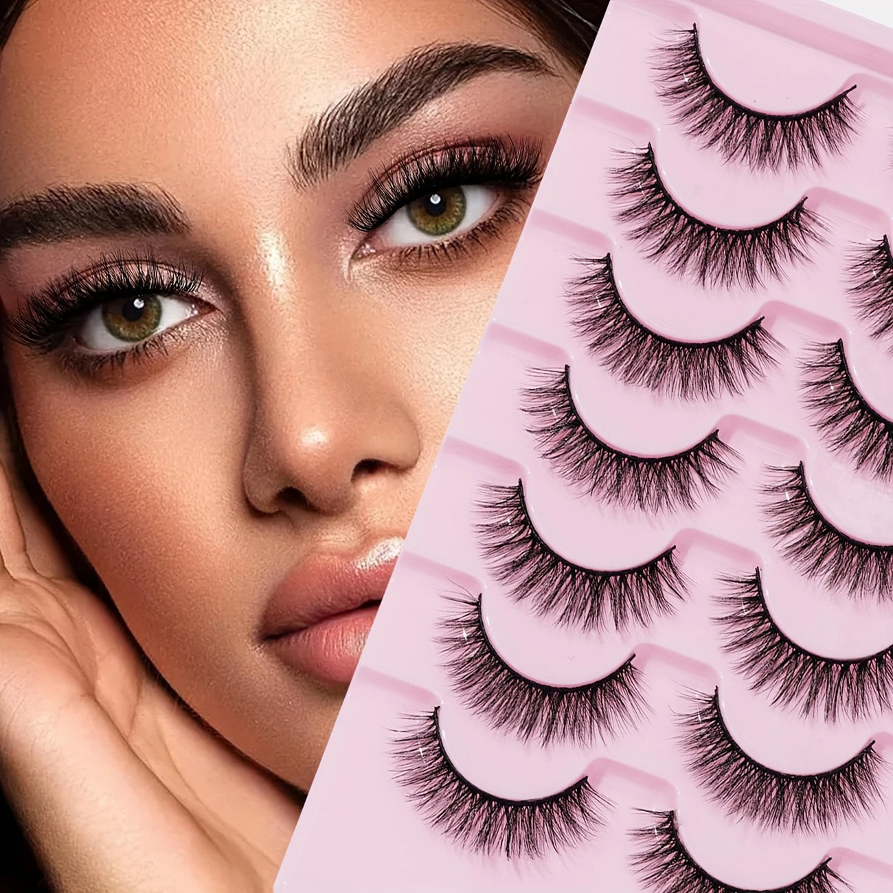 Batownly 7-Pair Hypoallergenic False Eyelashes