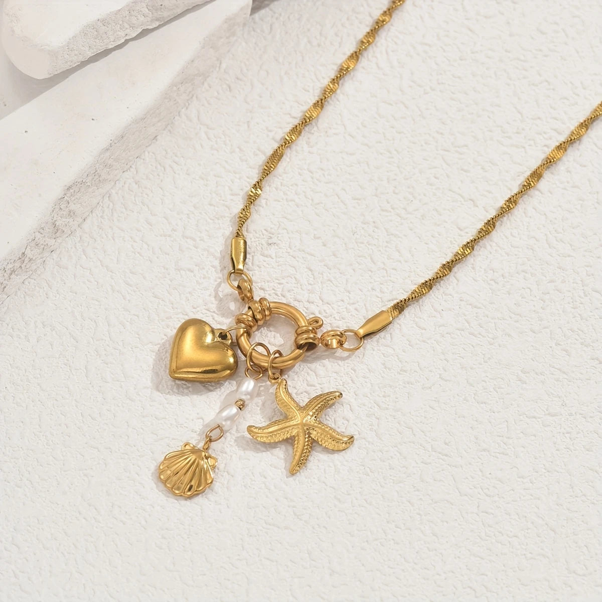 Sea Breeze Charm Necklace
