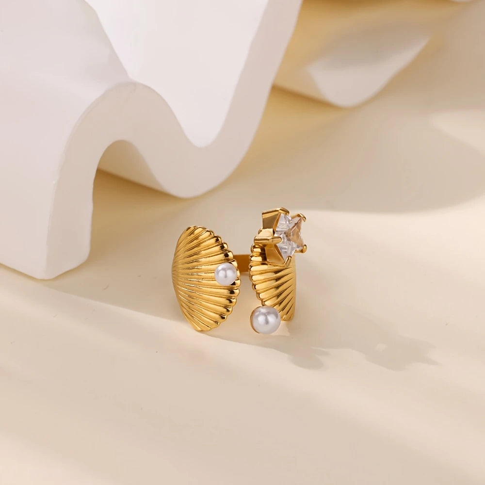 Coastal Glow Open Ring