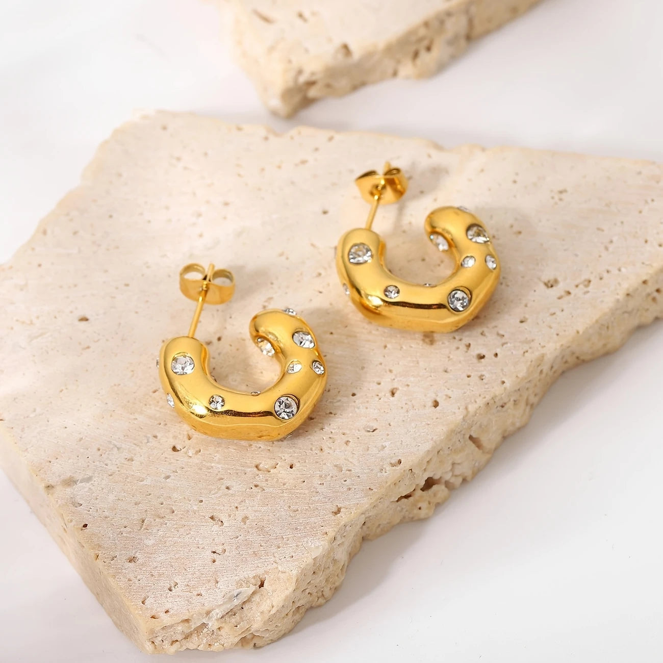 CrownGlow Hoop Earrings