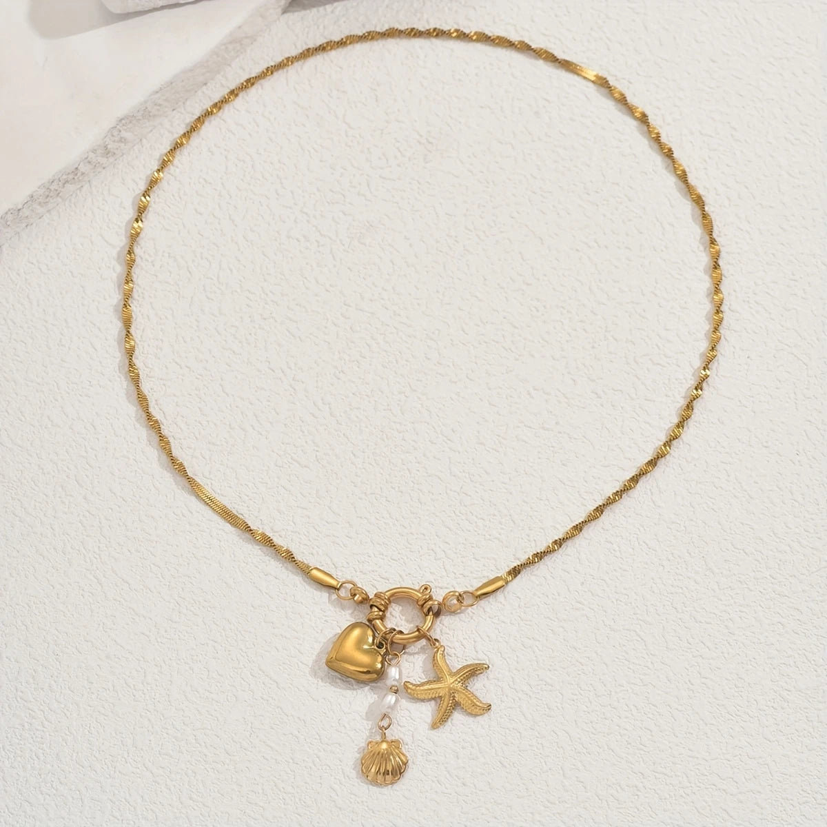 Sea Breeze Charm Necklace
