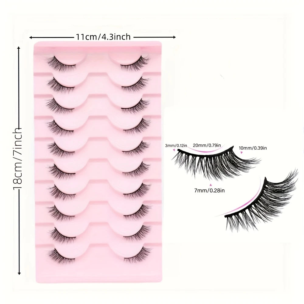 Glowie 10-Piece Half-Eyelash Set