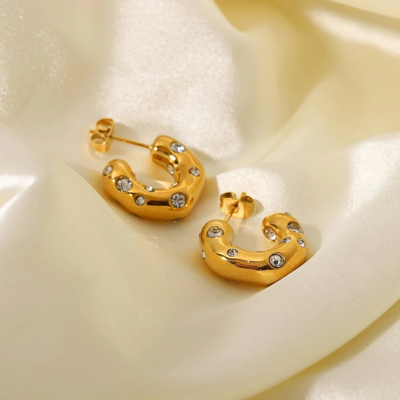 CrownGlow Hoop Earrings