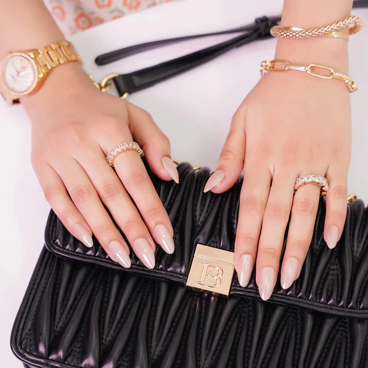 Hailey Gold Chrome Press-on Nails