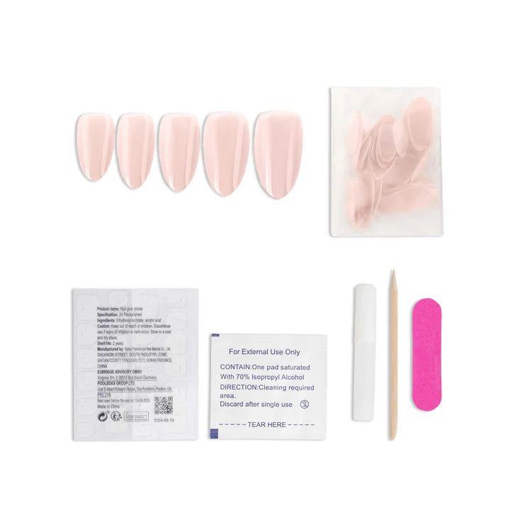 Hailey Gold Chrome Press-on Nails