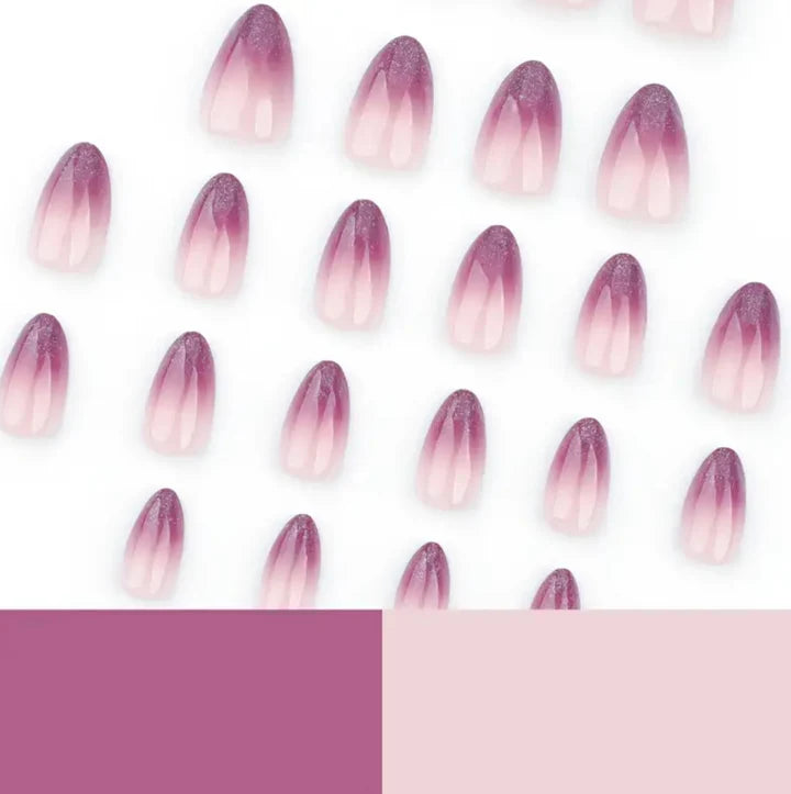 Luxury Purple Glitter Press-on Nails