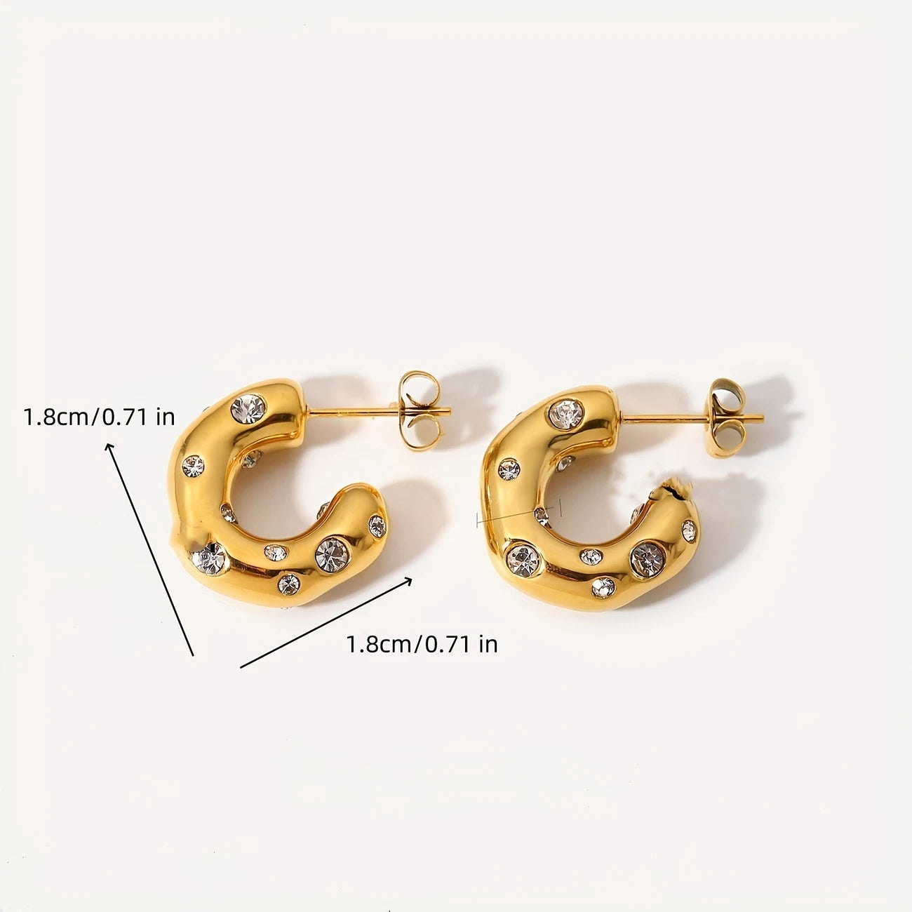 CrownGlow Hoop Earrings