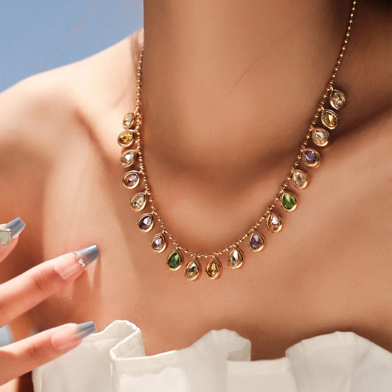 GlowGems Clavicle Necklace