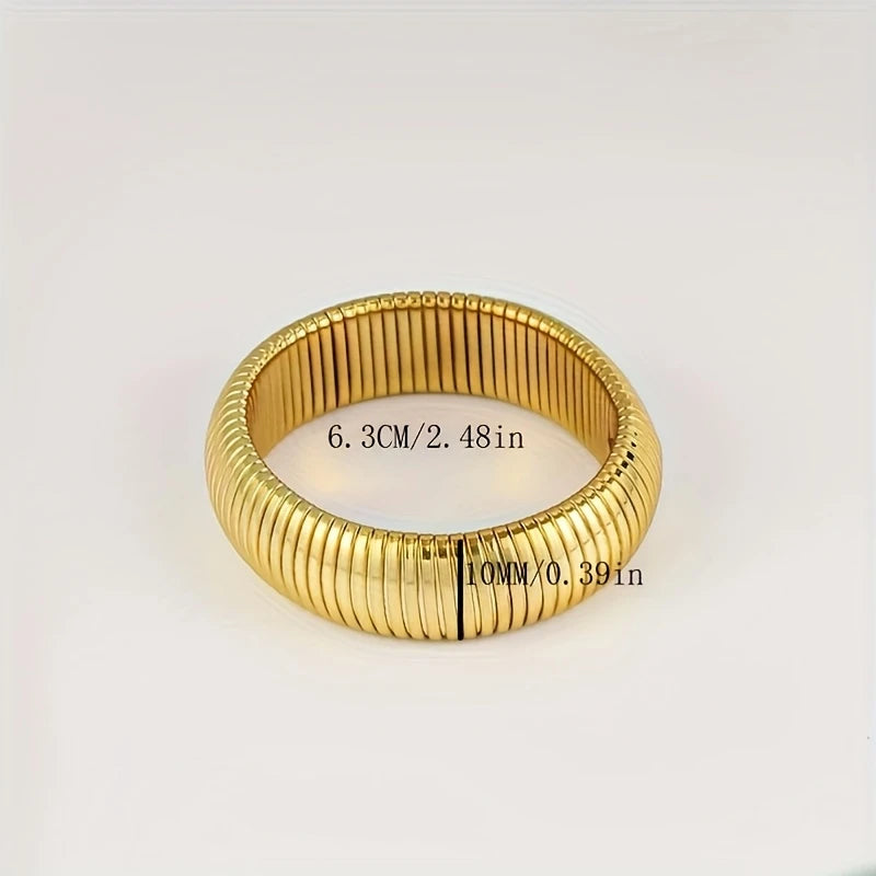 1 Pc Urban Edge Snake-Bone Bracelet