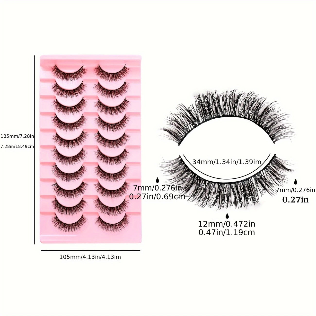 5D Cat Eye Fluffy Lash Set – 10 Pairs