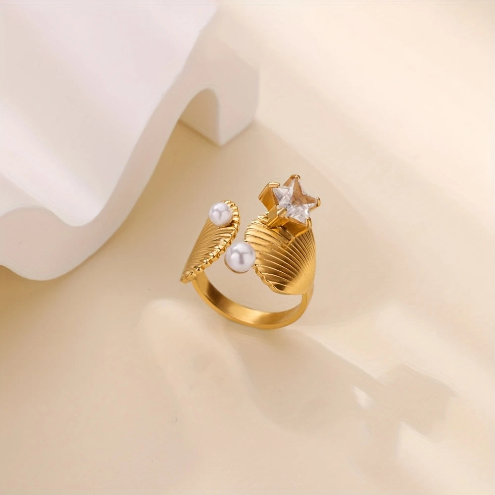 Coastal Glow Open Ring