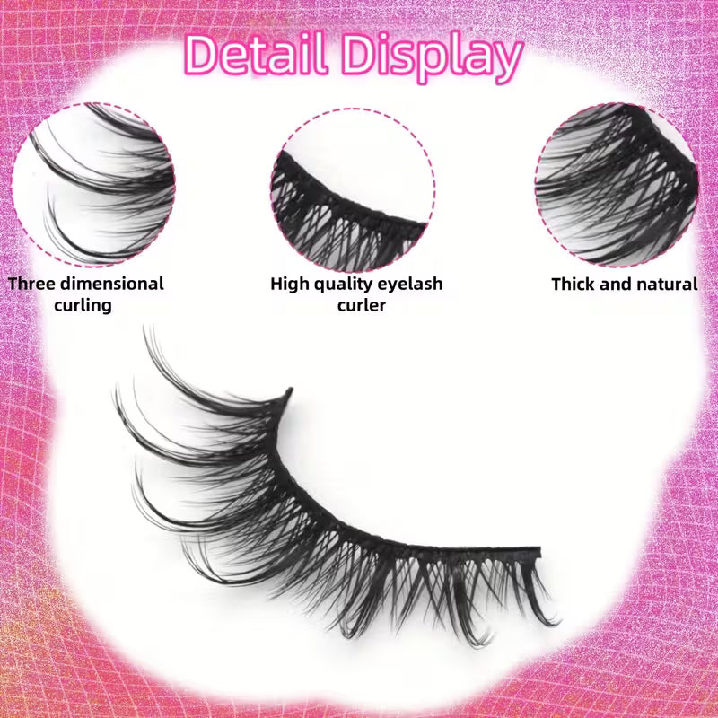 10 Pairs Doll Cartoon False Eyelashes